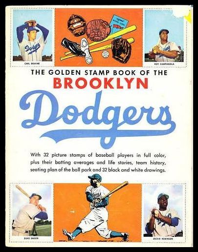 1955 Golden Stamps Brooklyn Dodgers Album